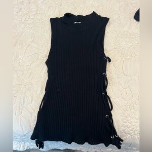 S tobi black going out top with open sides